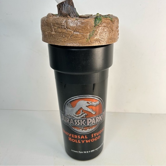 Vintage JURASSIC Park Cup with Straw Universal Studios Hollywood - Picture 4 of 14